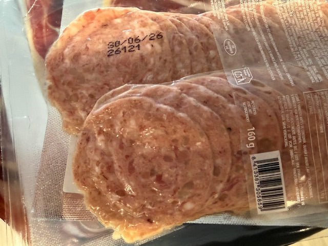 Butifarra Blanca Sobre 160 gr